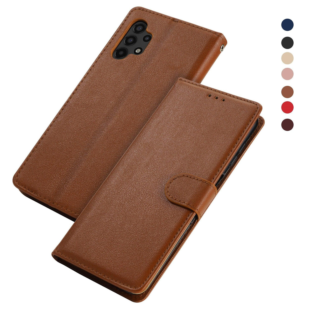 Premium PU / Leather Case Magnetic Closure Protective Flip Wallet Case Cover Leather Case for Xiaomi Redmi Note 11S 10 10S 9 9S 9T 8T 8 7 6 5 5A Pro Max 4X 9A 8A 7A 6A POCO X3 NFC Flip Wallet
