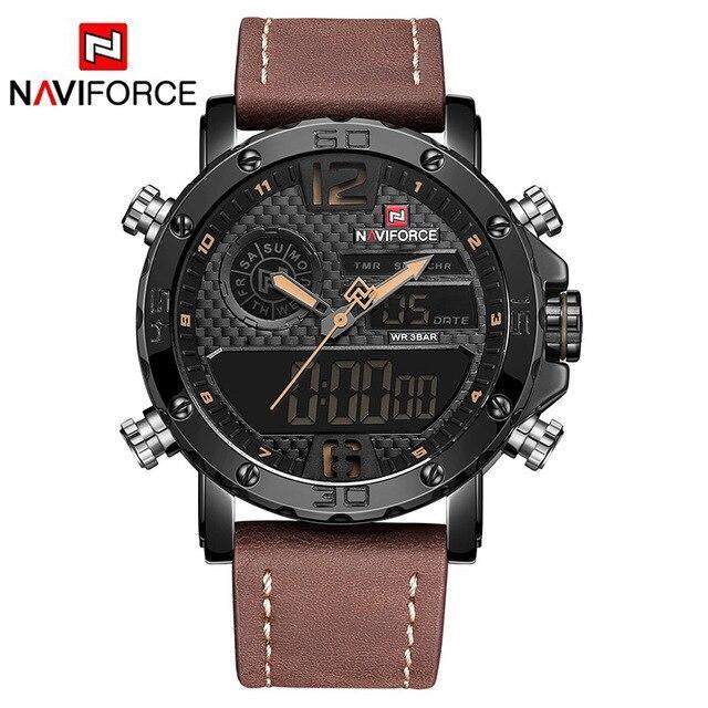 Men's Sports Waterproof Digital Analog Multifunction Watch Excellent Design Perfect Gift