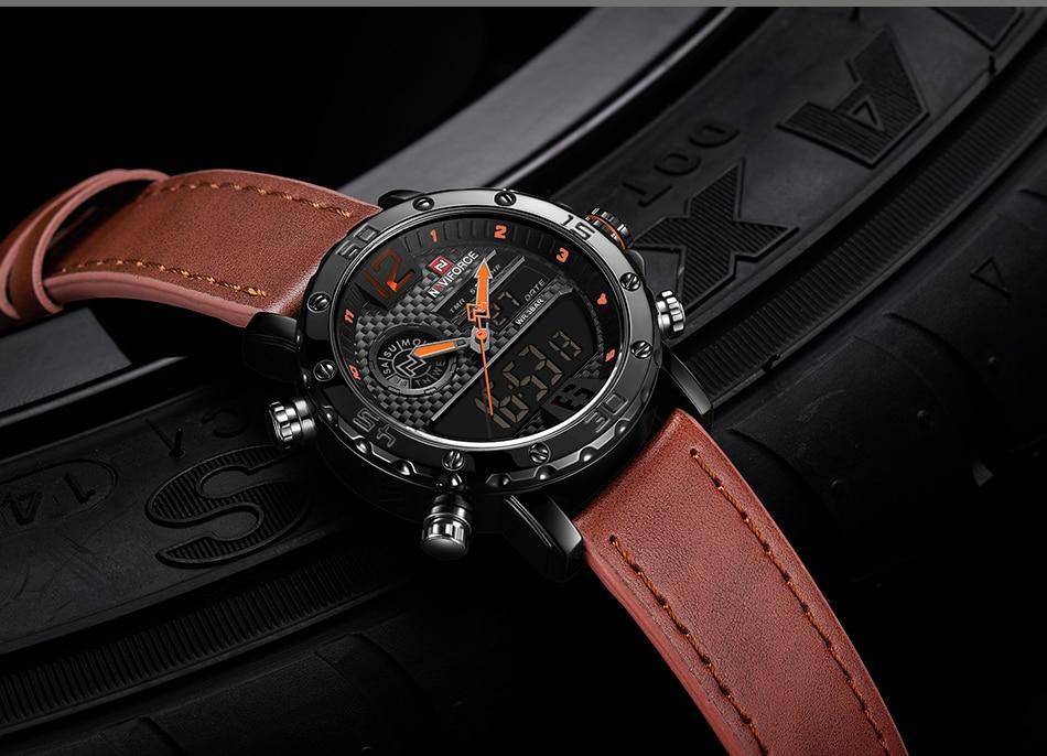 Men's Sports Waterproof Digital Analog Multifunction Watch Excellent Design Perfect Gift