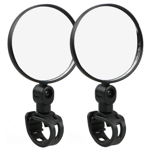 1Pc Bicycle Rearview Handlebar Mirrors Cycling Rear View Bike Silicone Handle Rearview Mirror Bike Mirrors Adjustable Bicycle Cycling Rear View Mirror For Handlebar