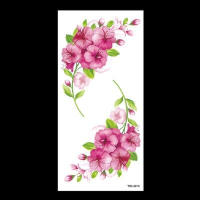 1 Pcs Elegant Temporary Tattoos Stickers Rose Flowers Arm Shoulder Tattoo Waterproof Big Luxury Flower For Womens