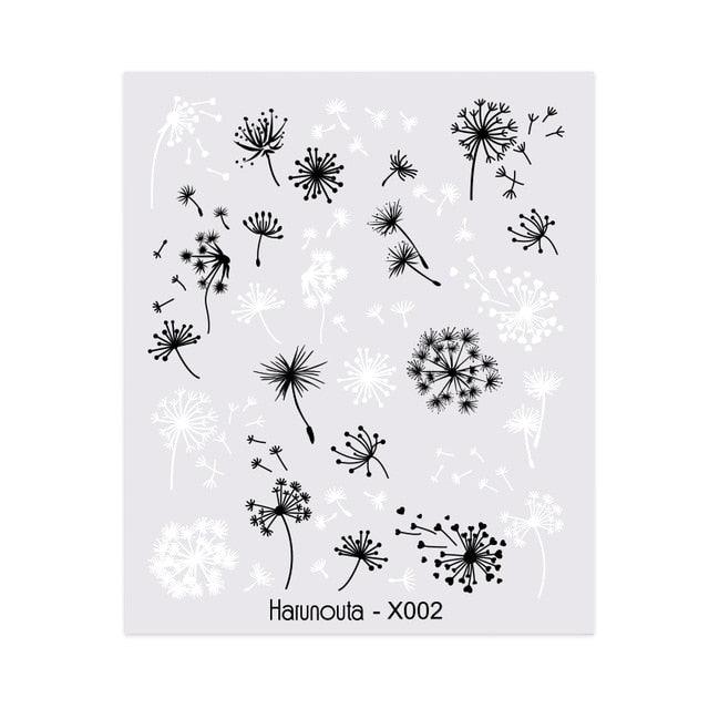 Spring Simple Green Theme Water Decal Sticker Flower Leaf Tree Summer Slider For Manicuring Nail Art Watermarks Art Decoration Manicure Tools Nail Watermark Decals iridescent Decoration Nail Self-Adhesive Decals Nail Stickers Water Transfer Fresh Nail
