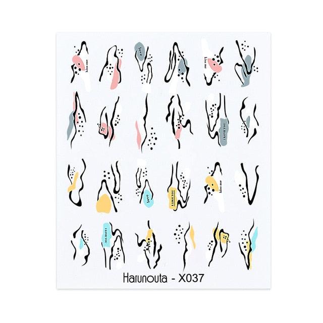 Spring Simple Green Theme Water Decal Sticker Flower Leaf Tree Summer Slider For Manicuring Nail Art Watermarks Art Decoration Manicure Tools Nail Watermark Decals iridescent Decoration Nail Self-Adhesive Decals Nail Stickers Water Transfer Fresh Nail