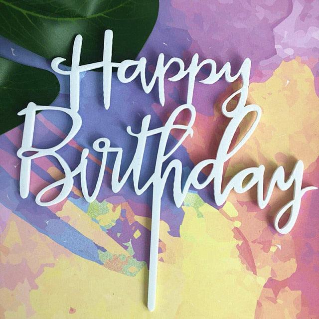 Acrylic One Cake Topper Top Cake One Cake Topper Birthday Cake Topper Double Sided For Anniversaries And Parties Birthday Party Cupcake Toppers Flags Wedding Baby Shower Supplies Lovely Baking Dessert Decorations