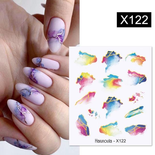 Spring Simple Green Theme Water Decal Sticker Flower Leaf Tree Summer Slider For Manicuring Nail Art Watermarks Art Decoration Manicure Tools Nail Watermark Decals iridescent Decoration Nail Self-Adhesive Decals Nail Stickers Water Transfer Fresh Nail