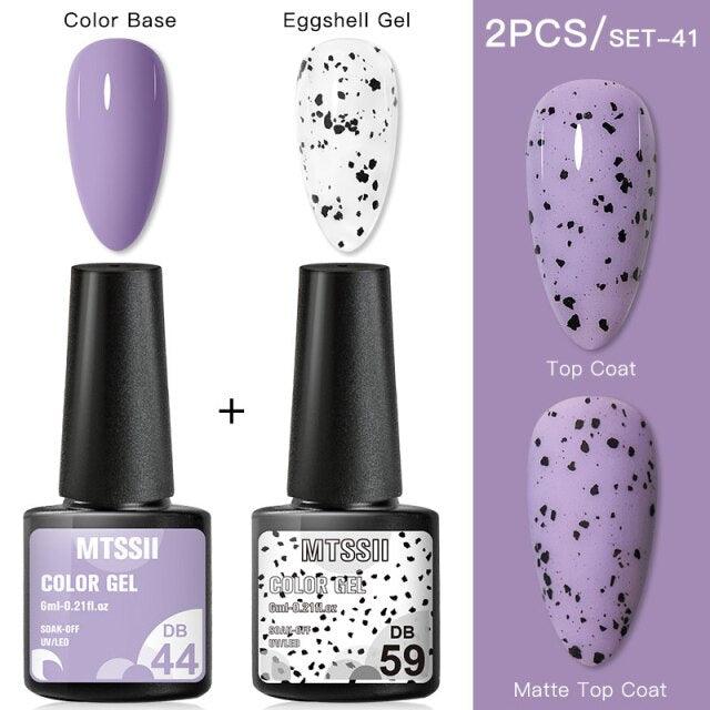 Luxury Gel Nail Polish Permanent Glossy Matte Egg Effect Elegant Stylish Eggshell Design For Women And Lady Nail Gel
