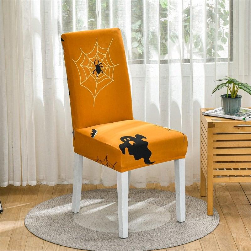 Christmas Printing Dining Chair Covers Modern Removable Anti-dirty Kitchen Seat Case Stretch Chair Slipcovers for Home Banquet Dining Room Chair Protector Seat Protector Slipcovers Stretch Removable Washable Printed Dining Chair Seat Covers for Kitchen