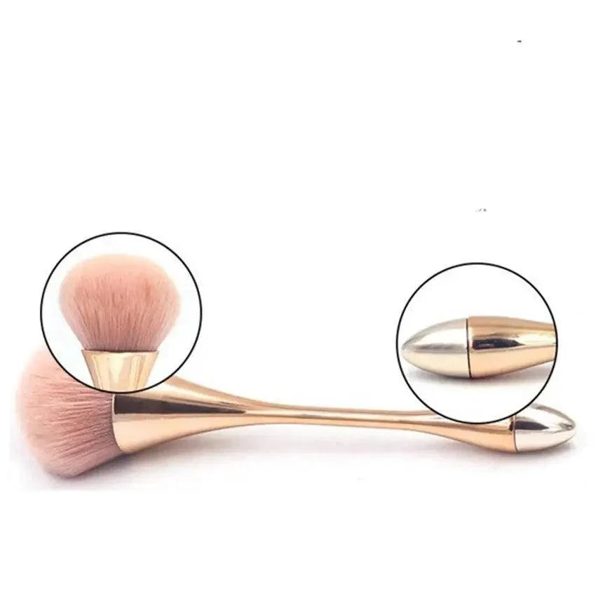 Professional Rose Gold Powder Brush For Make Up Foundation Brush- Professional Fluffy Loose Setting Powder Brush