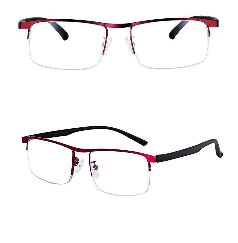 Progressive Reading Glasses Multifocal Anti Blue Ray Glass Glasses Half Frame Metal Alloy For Men And Women Reading Glasses Anti Blue Ray Multifocus Reader