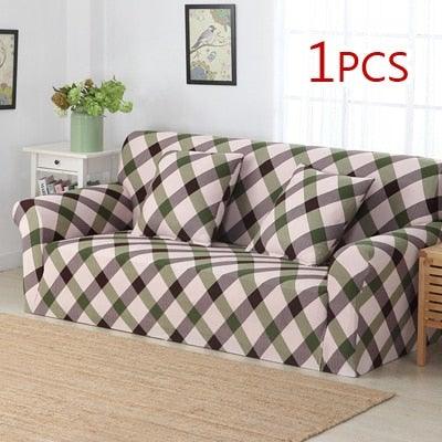 Refreshing Style Slipcover Sofa Cover Sectional Elastic Couch Case For Different Sofa All-Inclusive Slip-Resistant Living Room Stretch Loveseat Slipcover Washable Furniture Protector