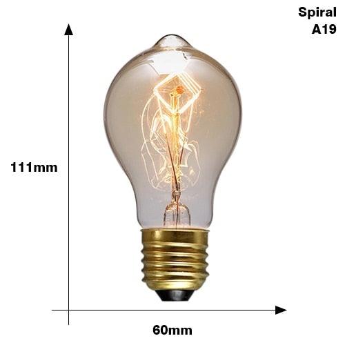 Retro Edison Light Bulb Vintage Edison Lamp Vintage Incandescent Edison Light Bulbs Edison Filament Light Bulb Dimmable Warm White Different Shape Light