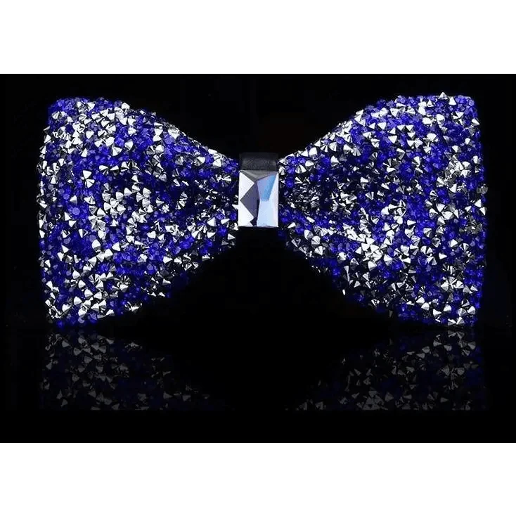 Shiny Butterfly Men Bowtie Sparkling Wedding Bridegroom Bow Ties Adjustable Length Party Bowties
