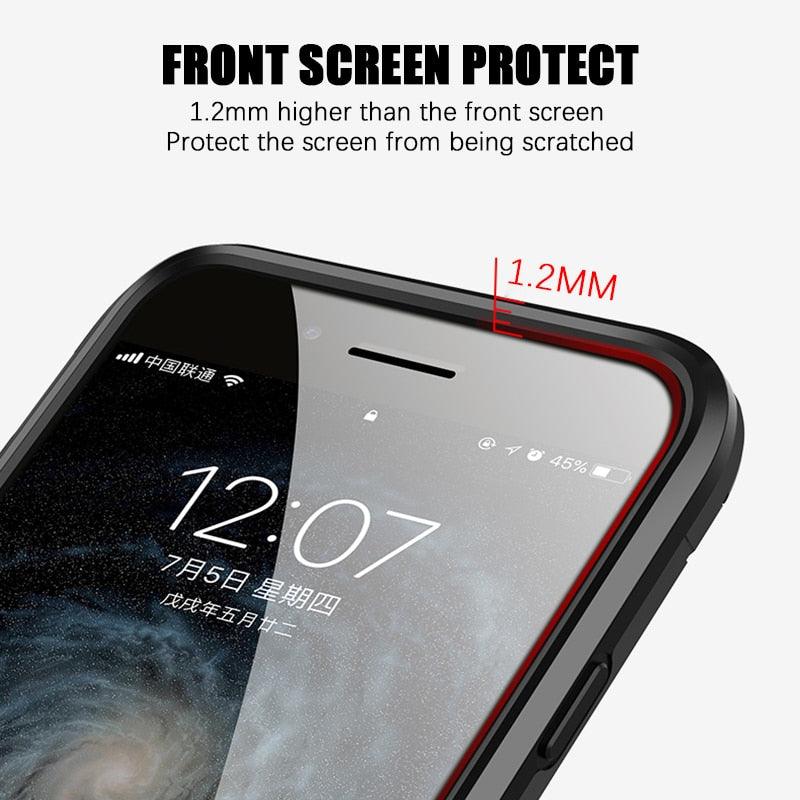 Shockproof Armor Case For iPhone XR iPhone X Xs Xs Max Stand Holder Ring Phone Cover for iPhone 6 6S 6PLUS 7 8 plus Slim Durable Soft Anti-Scratch 360 Degree Rotating Ring Holder Kickstand Protective With Magnetic Case