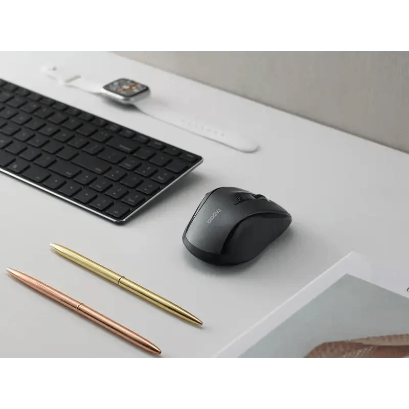 Silent Laptop Wireless Mouse Adjustable DPI Stylish Easy Switch Bluetooth 2.4GHz Mouse For Computer