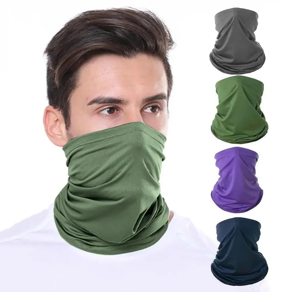 Soft And Comfortable Silk Scarf Unisex Magic Scarf Outdoor Sports Bicycle Headband Bike Cycling Neck Tube Warmer Riding Bandanas Face Mask