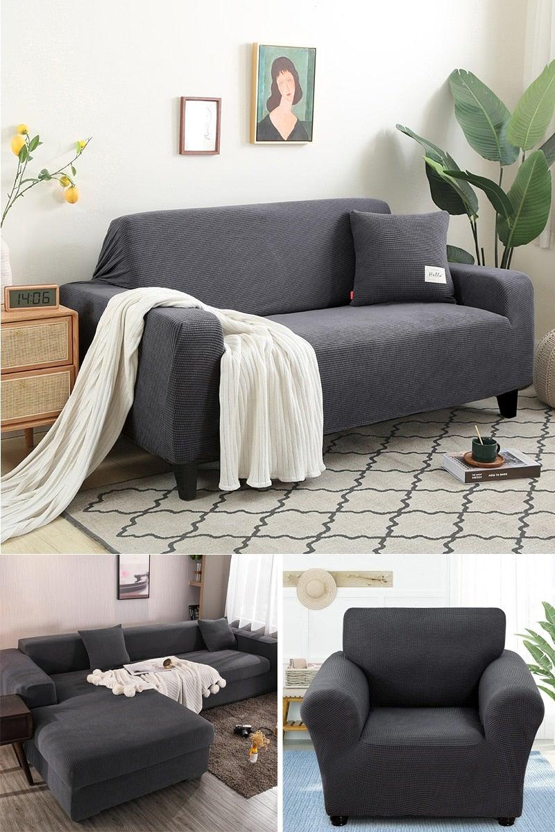 Stretch Armchair Slipcover Washable Furniture Protector Thick Sofa Protector Solid Printed Sofa Covers For Living Room Couch Cover Corner Sofa Water Resistant Couch Cover Furniture Protector