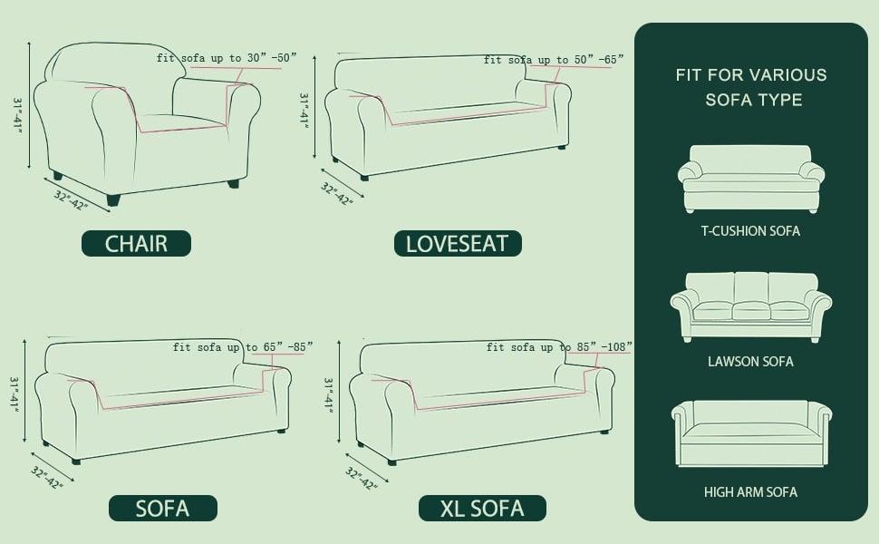 Stretch Armchair Slipcover Washable Furniture Protector Thick Sofa Protector Solid Printed Sofa Covers For Living Room Couch Cover Corner Sofa Water Resistant Couch Cover Furniture Protector