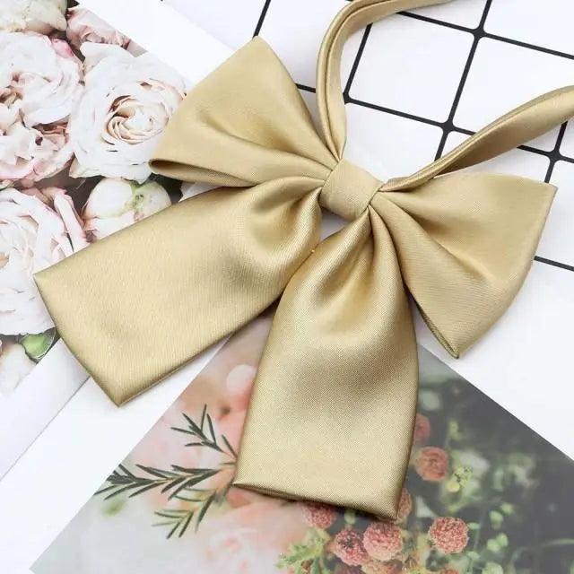 Stylish Colorful Women‘s Shirts Bowtie Ladies Girl School Wedding Party Bowtie For Women Adjustable Pre-tied Solid Color Handmade Bowties for Women