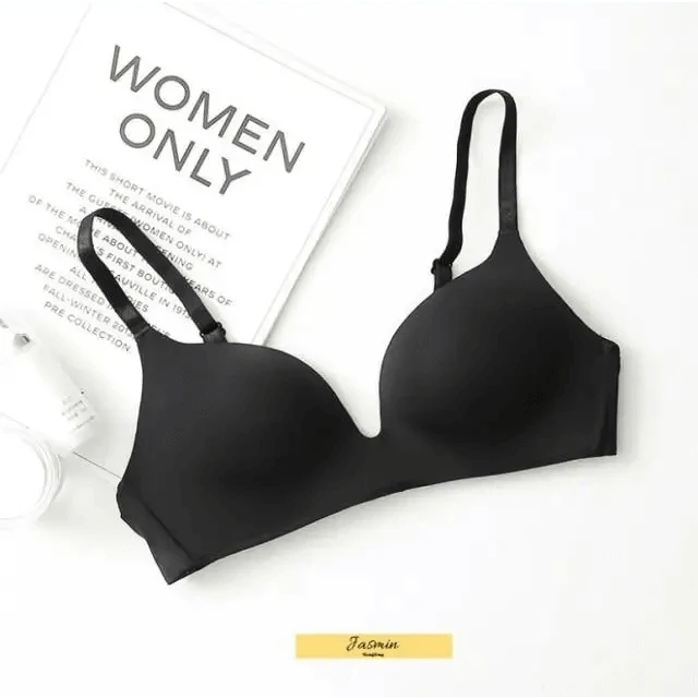 Seamless Bras for Women Push Up Bra No Wire Brassiere A B Cup Underwear Bra Three Quarters 3/4 Cup Thin Soft