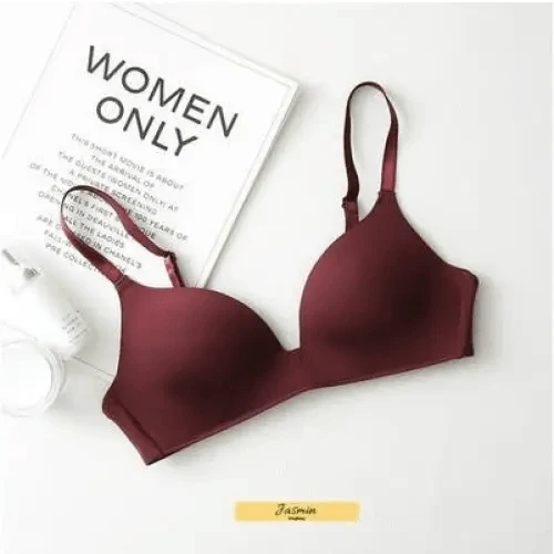 Seamless Bras for Women Push Up Bra No Wire Brassiere A B Cup Underwear Bra Three Quarters 3/4 Cup Thin Soft