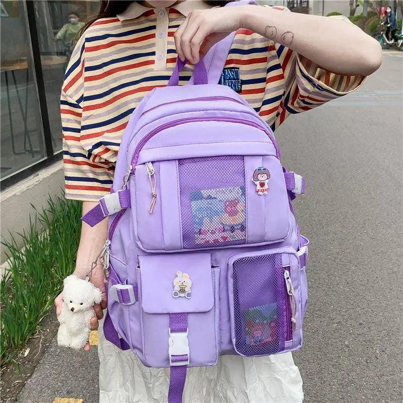 Unique Design Large Capacity With Multi-pocket Backpack For Women And Girls Waterproof College/School/Treval Bags