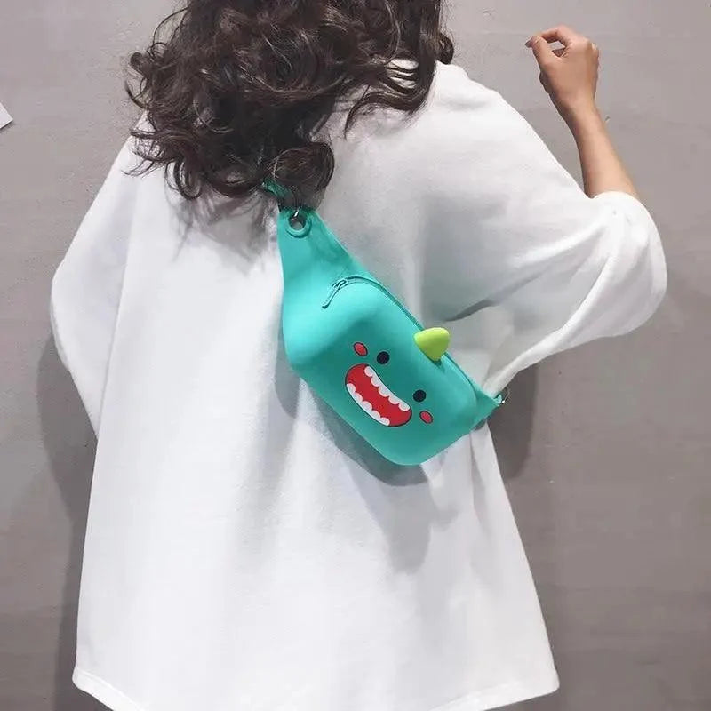 Unisex Cartoon Design Waist Fanny Pack For Traveling Unique Fashion Bag Cute Chest Bag For Women