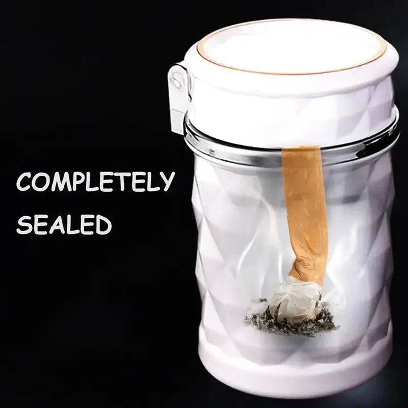 Universal LED Light Car Ashtray Cigarette Holder Car Accessories Portable Luxurious Design Ashtrays For Cars