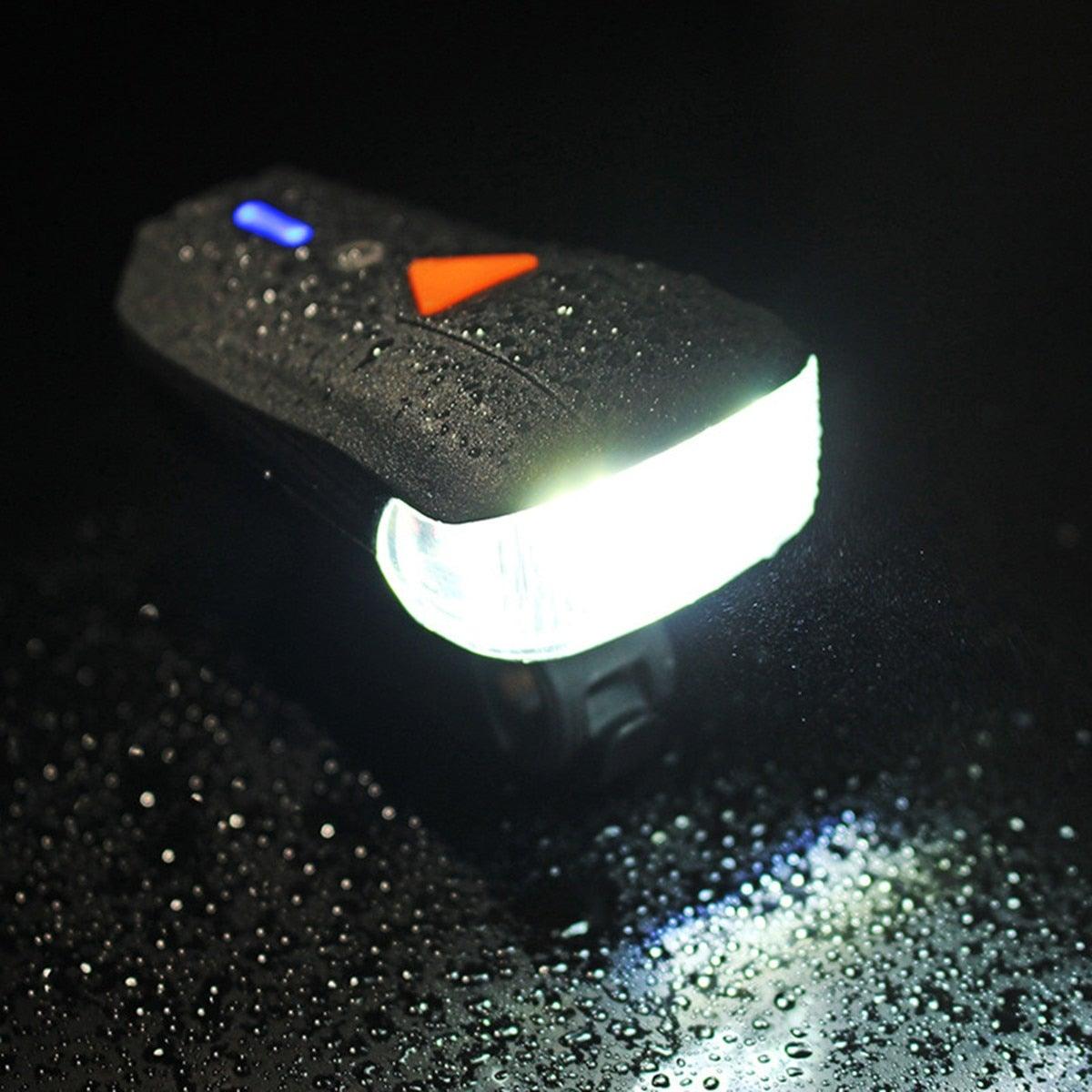 USB Rechargeable Headlight USB Flashlight Bike Bicycle 2LEDs 5modes Smart Sensor Super Bright Bike Light Front And Back Night Riding Spot lamp Electric Car Front Torch For Adults Kids Men Women