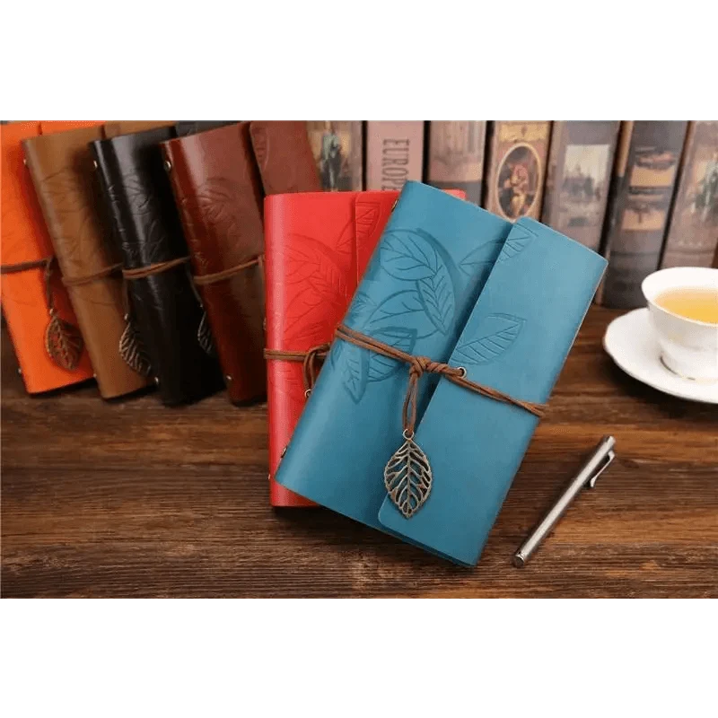 Vintage PU Leather Diary Notebook Journal Retro Book Traveler Planners Office School Supplies