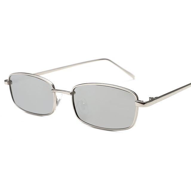 Vintage Slender Square Sunglasses Classic Small Frame New Square Shape Sunglasses For Men In High-quality Metal Frame Sunglasses For Men New Vintage Sunglasses