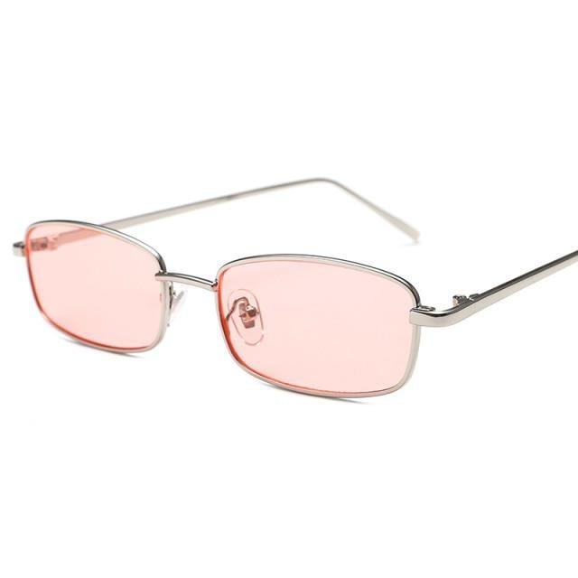 Vintage Slender Square Sunglasses Classic Small Frame New Square Shape Sunglasses For Men In High-quality Metal Frame Sunglasses For Men New Vintage Sunglasses