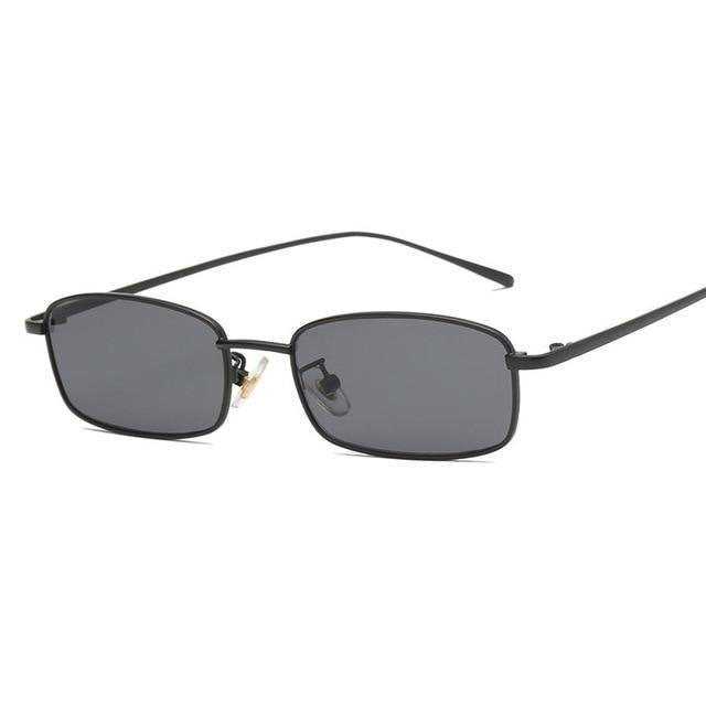 Vintage Slender Square Sunglasses Classic Small Frame New Square Shape Sunglasses For Men In High-quality Metal Frame Sunglasses For Men New Vintage Sunglasses