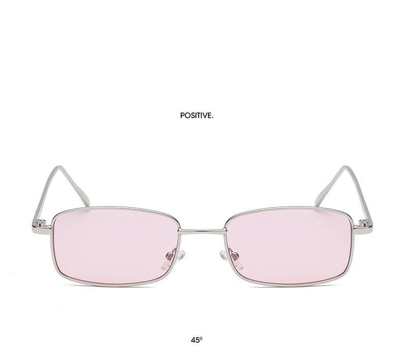 Vintage Slender Square Sunglasses Classic Small Frame New Square Shape Sunglasses For Men In High-quality Metal Frame Sunglasses For Men New Vintage Sunglasses
