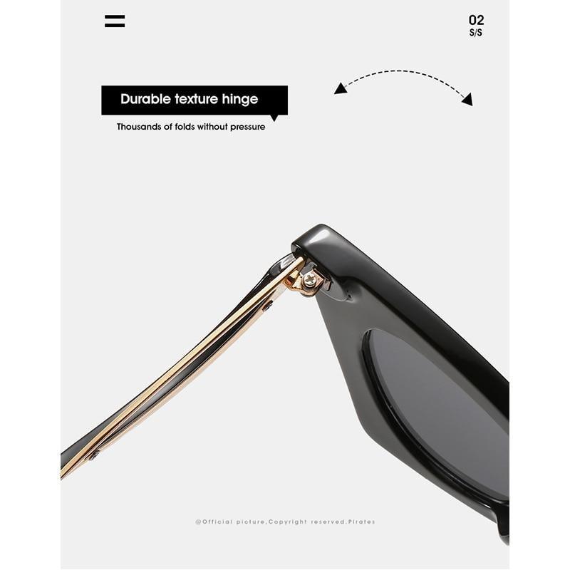 Vintage Square Cat Eye Sunglasses Women Retro Trendy Cat eye Sunglasses Classic Fashionable , Decent Personality & Wind Sunglasses In Retro Box Trending Street Style Sunglasses For Men & Women