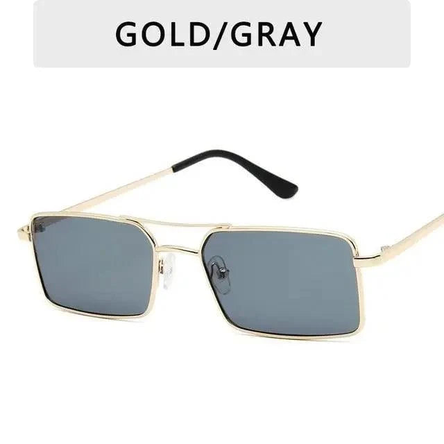 Vintage Square Women Sunglasses Luxury Design Metal UV400 Sun Glasses Modern Charming Everyday Eyewear
