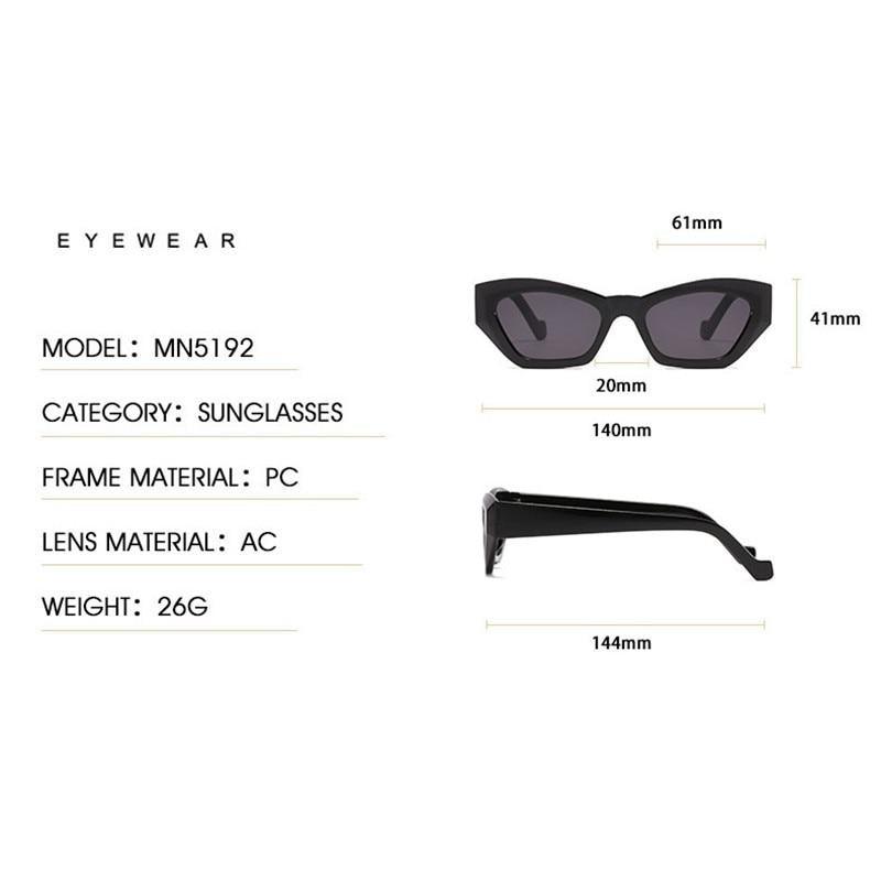 Vintage Style Retro Style Women Sunglasses New Irregular Glasses For Women Eyewear For Women Sunglasses Women Men Vintage Square Glasses
