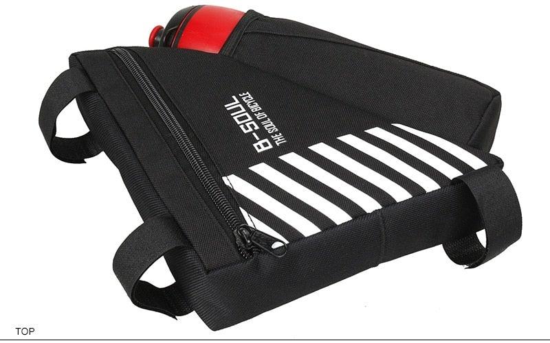 Waterproof Bicycle Bag Bike Triangle Bag For Bicycle Front Frame Bag Bike Bag Cycling Top Tube Bag Bicycle Bottle Bag Bike Storage Frame Bag Bicycle Front Tube Triangle Water Resistant Cycling Pack Strap On Pouch Bike Accessories Tool Accessible