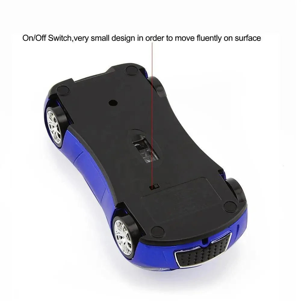 Wireless Black Sports Car USB Mouse Design Computer 1600 DPI Mouse Mini Ergonomic Gaming Mouse For Laptop And Computer 2.4Ghz
