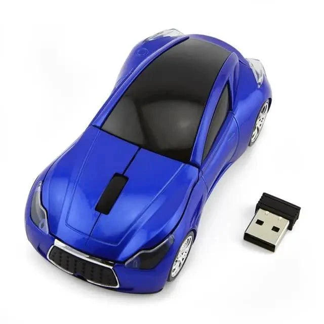 Wireless Black Sports Car USB Mouse Design Computer 1600 DPI Mouse Mini Ergonomic Gaming Mouse For Laptop And Computer 2.4Ghz