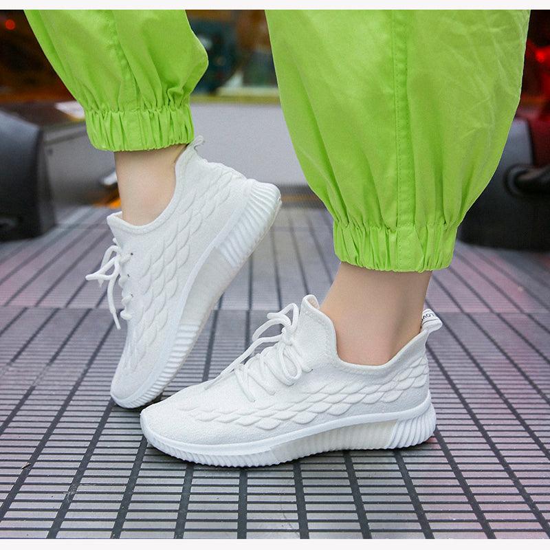 Women Running Sneakers Shoes Vulcanized Women's Casual Flats Elegant Soft Walking Shoes Breathable Non Slip Tennis Athletic Shoe For Casual Gym And Work