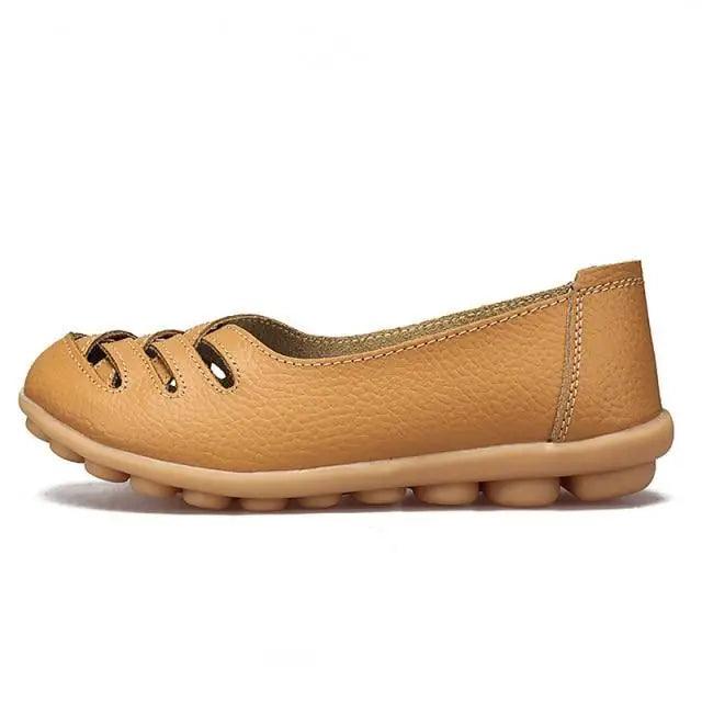 Women's Genuine Leather Flats Sandals Elegant Comfortable Soft Non Slip Design For Women
