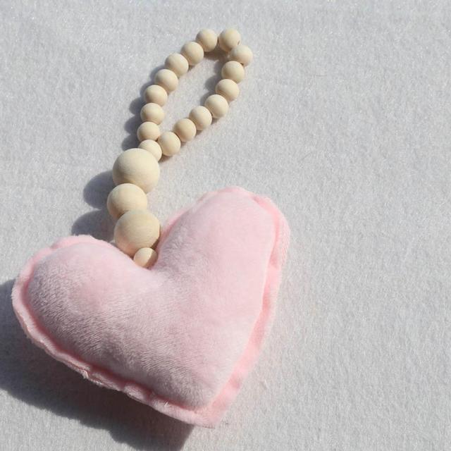 Wooden Beads Moon Star Heart Ornaments Dream Catcher Kids Room Decoration Wall Hanging Girls Baby Tents Handmade Wall Hanging Decor Home Gifts for Girls Gifts for Women