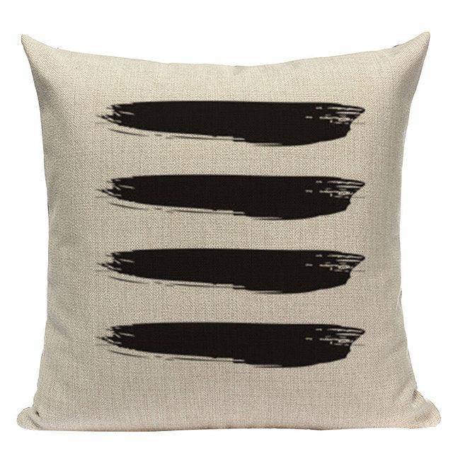 Yellow Pillow Covers Nordic Geometric Cushion Pillow Covers White Pillowcase Geometric Cushion Case Decoration Home Room Pillow Case