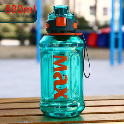 1.2 Liter Large Capacity Sport Water Bottle with Rope Durable Portable Gym Fitness Outdoor Drinking Plastic Bottles Eco-Friendly Plastic Cup Men's high Temperature Resistant Large Capacity Outdoor Portable Water Bottle Sports Fitness Water Bottle