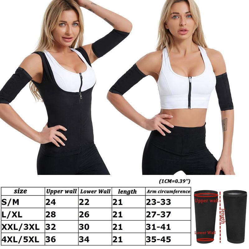 1 Pair Arm Band Women Elastic Compression Arm Shaping Sleeves Anti Cellulite Arm Shapers Cooling Compression Sleeves For Men & Women Arm Cover Protector For Basketball Sport Arm Kit