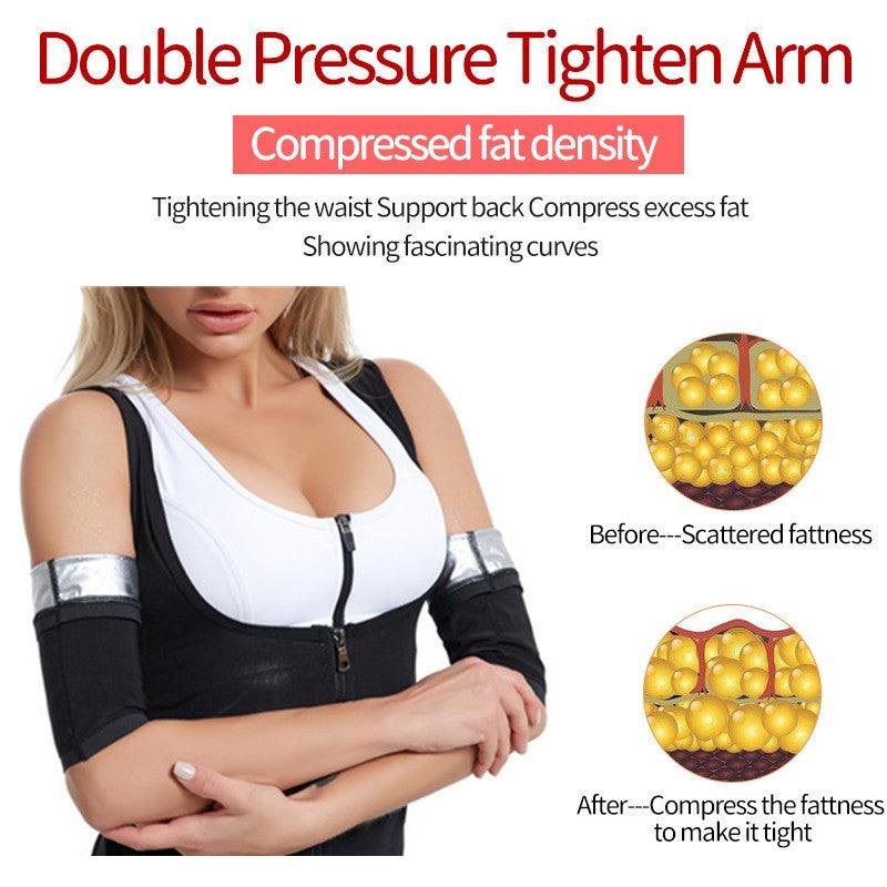 1 Pair Arm Band Women Elastic Compression Arm Shaping Sleeves Anti Cellulite Arm Shapers Cooling Compression Sleeves For Men & Women Arm Cover Protector For Basketball Sport Arm Kit