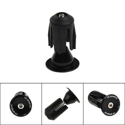 1 Pair Road Folding Bike Handlebar Grip Ends Cap Racing Cycling Handle Bar Plugs Outdoor Cycling Aluminum Bike Handlebar End Plugs Expanding Locking Bar End Caps For Road Bike Mountain Bike