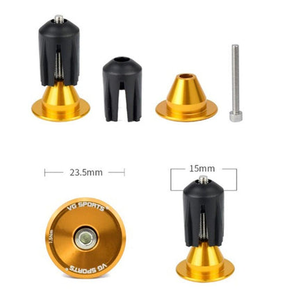 1 Pair Road Folding Bike Handlebar Grip Ends Cap Racing Cycling Handle Bar Plugs Outdoor Cycling Aluminum Bike Handlebar End Plugs Expanding Locking Bar End Caps For Road Bike Mountain Bike