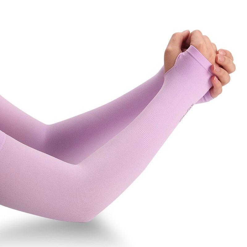 1 Pair Sport Sun Protection Arm Covers Cooling For Men Women Summer Sunblock Cycling Driving Golf Running Unisex Elbow Cover Outdoor Cycling Running Fishing Driving Cool Anti-UV Arm Sleeves For Workout