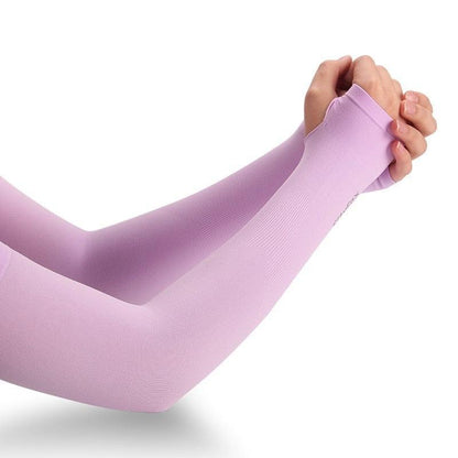 1 Pair Sport Sun Protection Arm Covers Cooling For Men Women Summer Sunblock Cycling Driving Golf Running Unisex Elbow Cover Outdoor Cycling Running Fishing Driving Cool Anti-UV Arm Sleeves For Workout